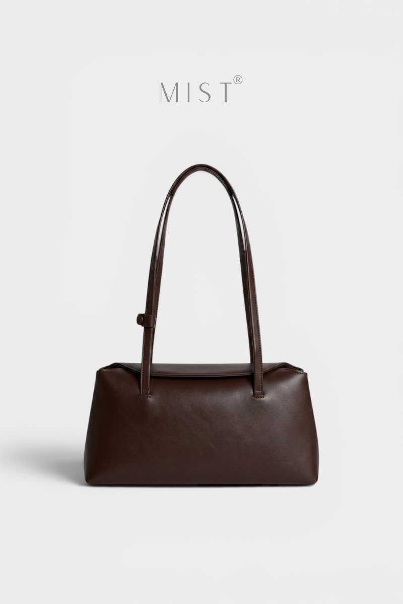 Venice Pillow Closure Minimalist Handbag - Brown