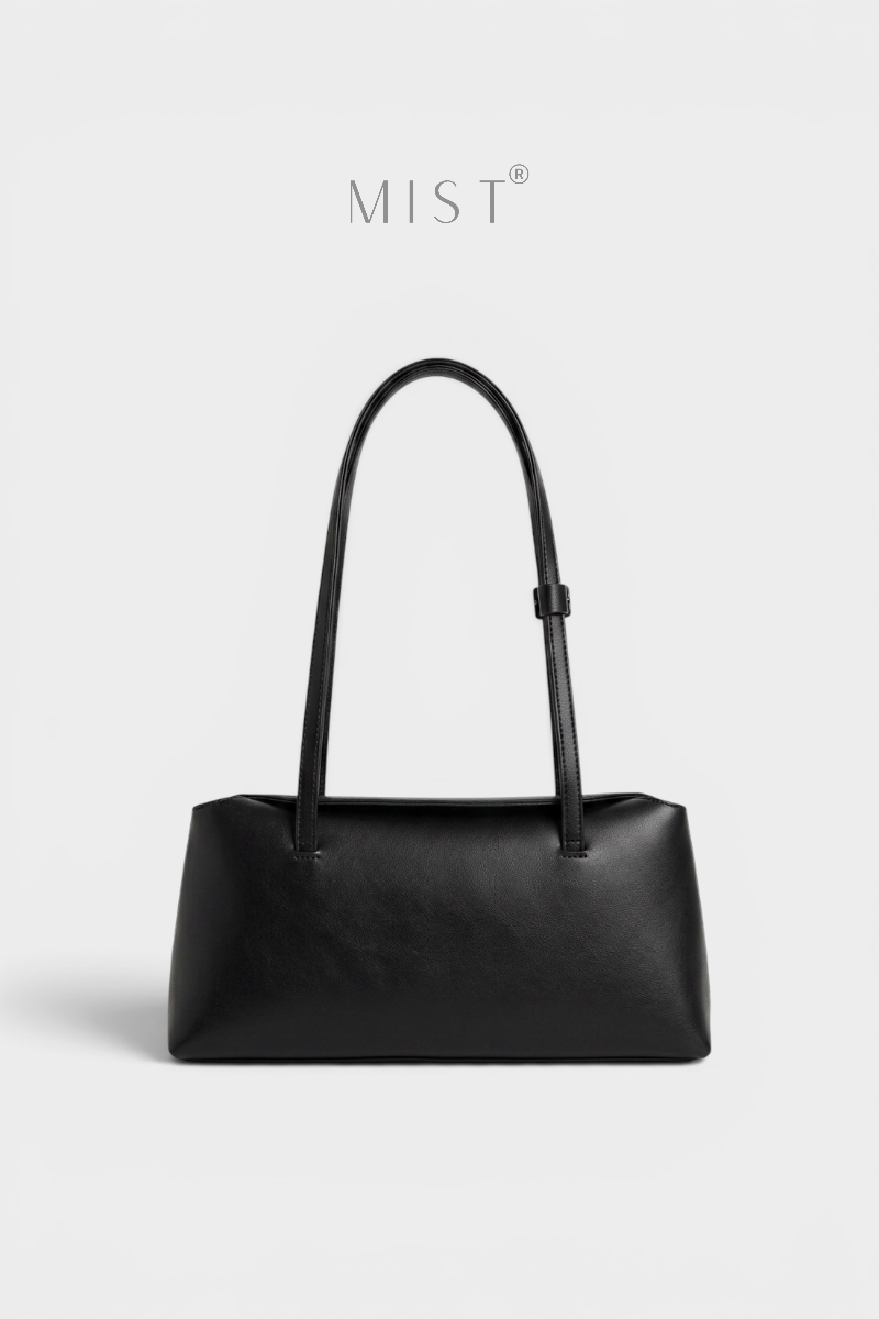 Venice Pillow Closure Minimalist Handbag - Black