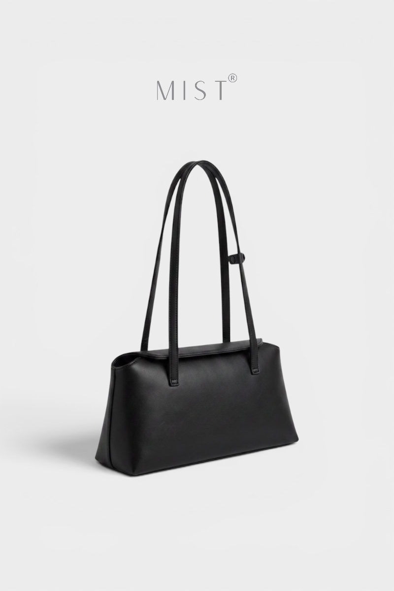 Venice Pillow Closure Minimalist Handbag - Black