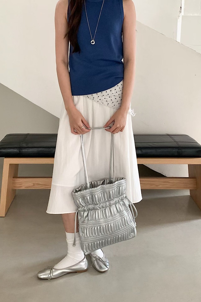 Mina Drawstring – Silver
