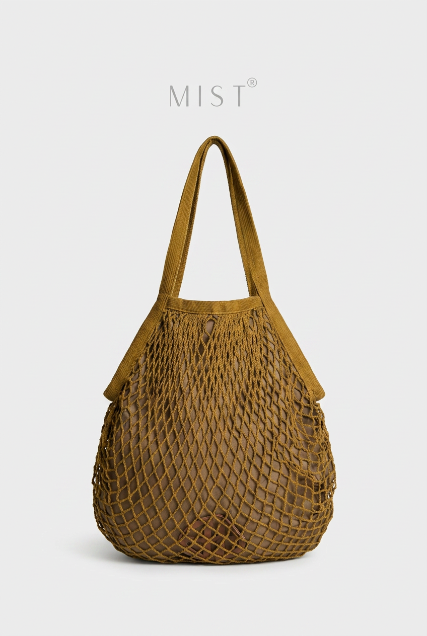 Taylor Mesh Net Bag - Nude