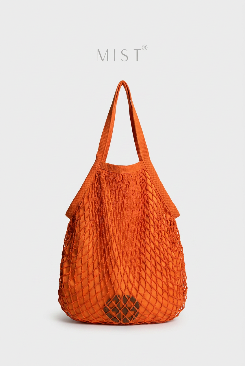 Taylor Mesh Net Bag – Orange
