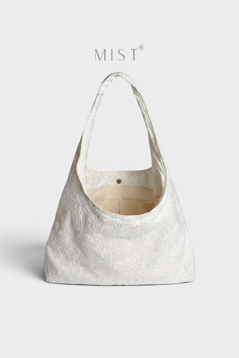 Hana Embroidery - White