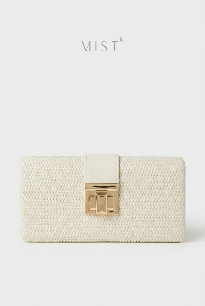 Merve Clutch - Cream