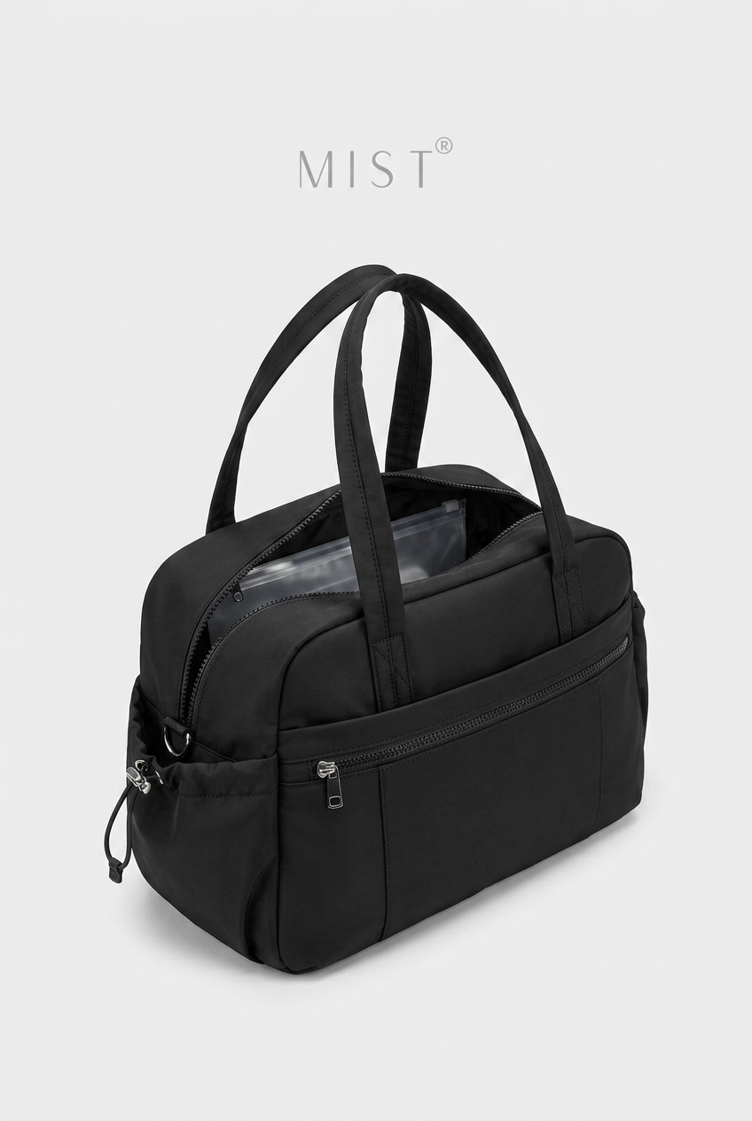 Bowie Large Water Proof Puffer Bag - Black