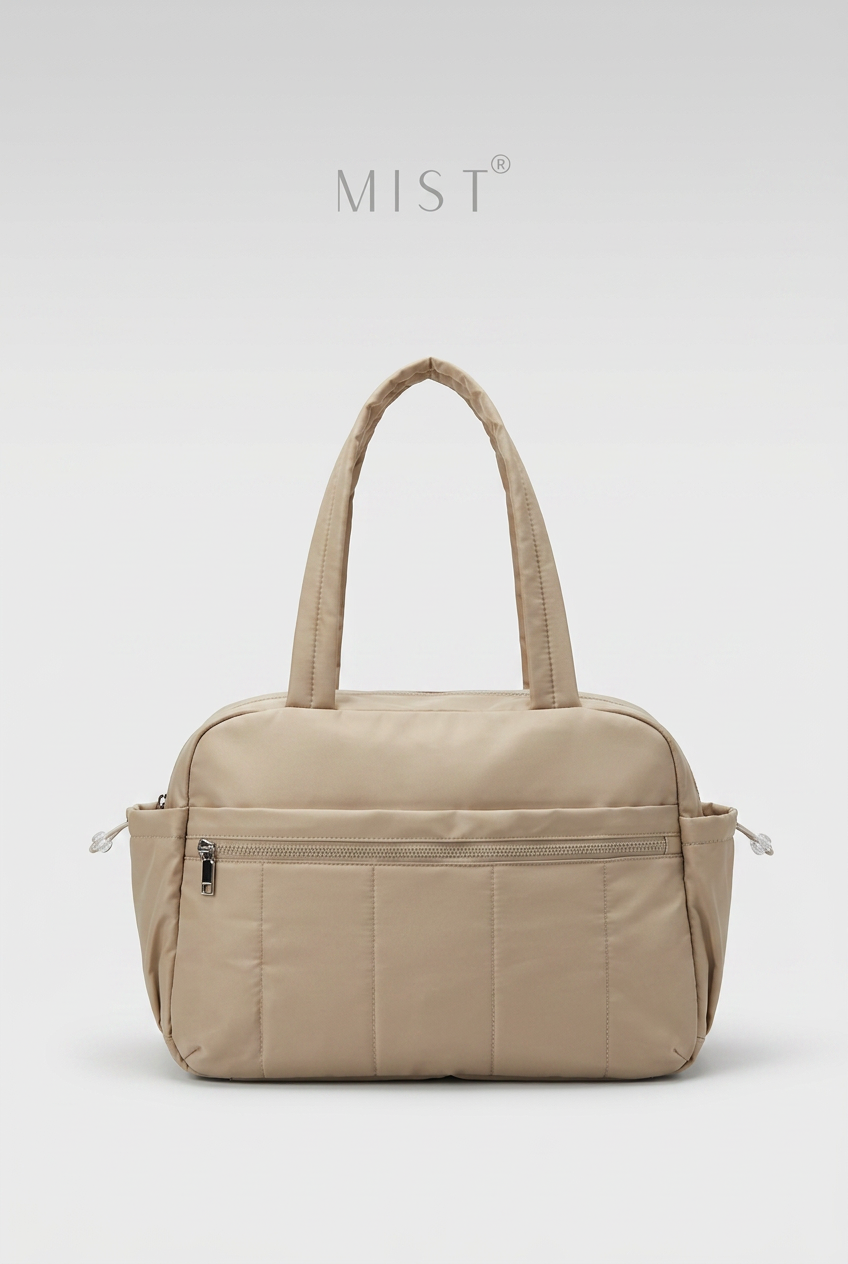 Bowie Large Water Proof Puffer Bag – Beige