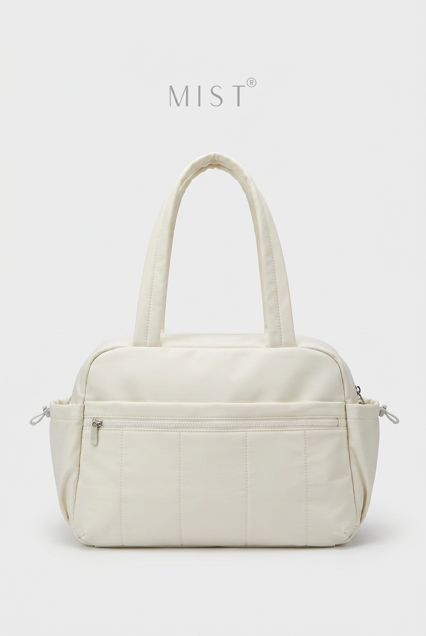 Bowie Large Water Proof Puffer Bag - Cream