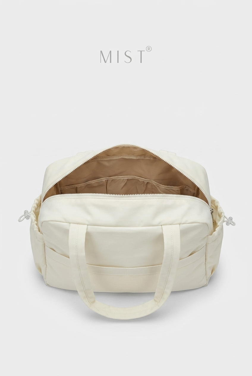 Bowie Large Water Proof Puffer Bag - Cream