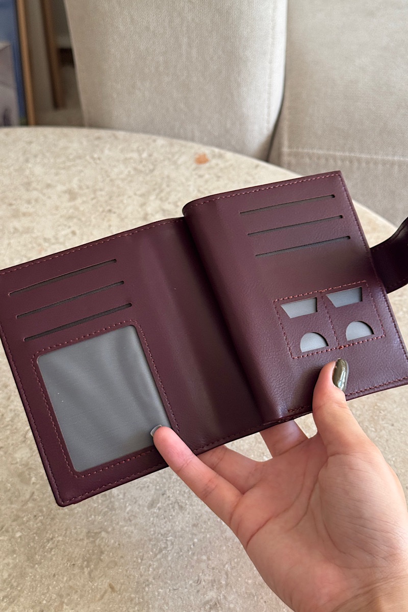 Tilly + Card Holder - Bordeaux