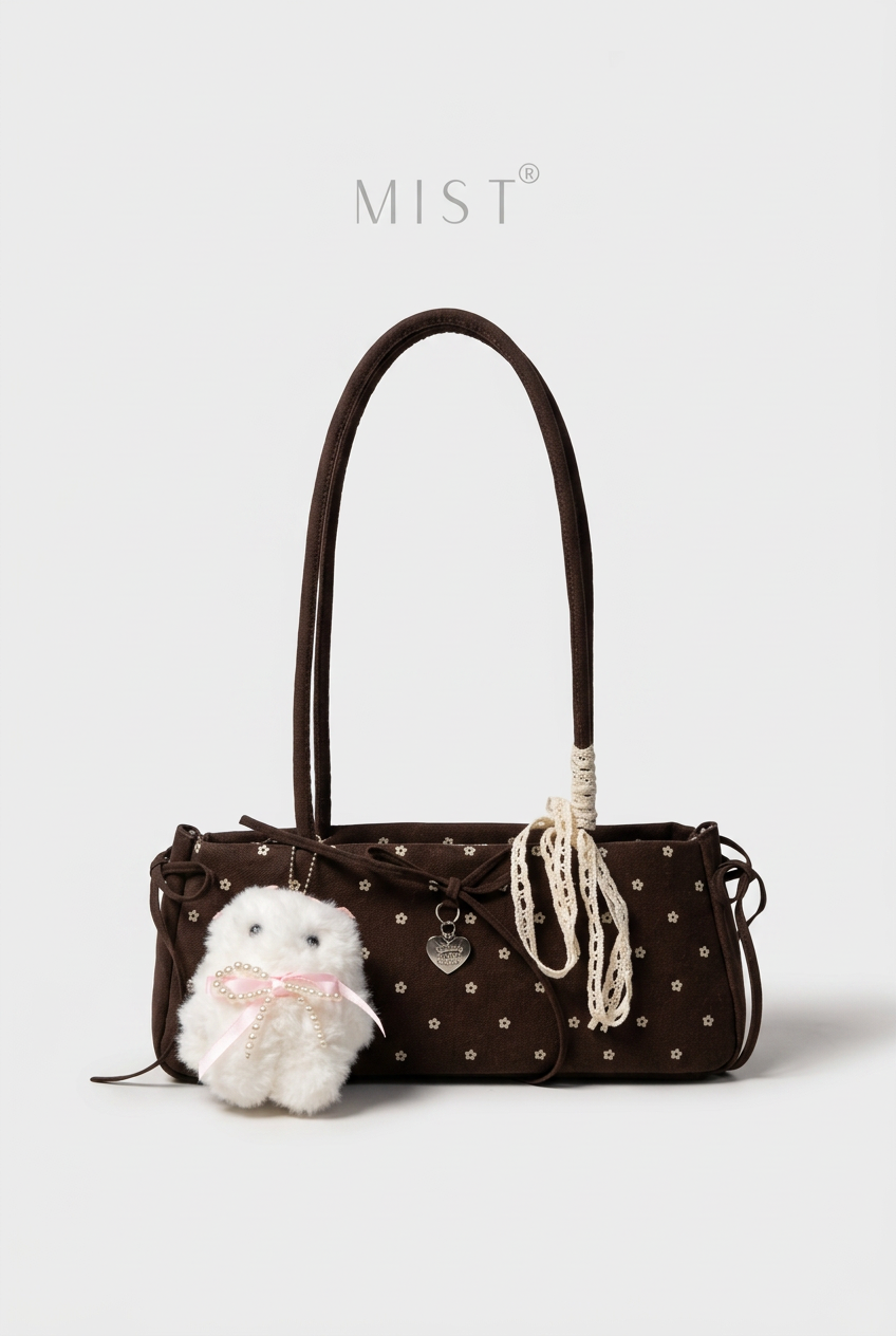 Orchid Bunny + Charm - Brown