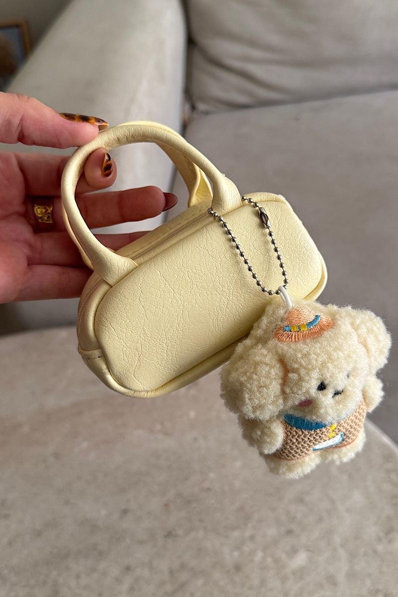 Plushie wallet charm Butter Yellow