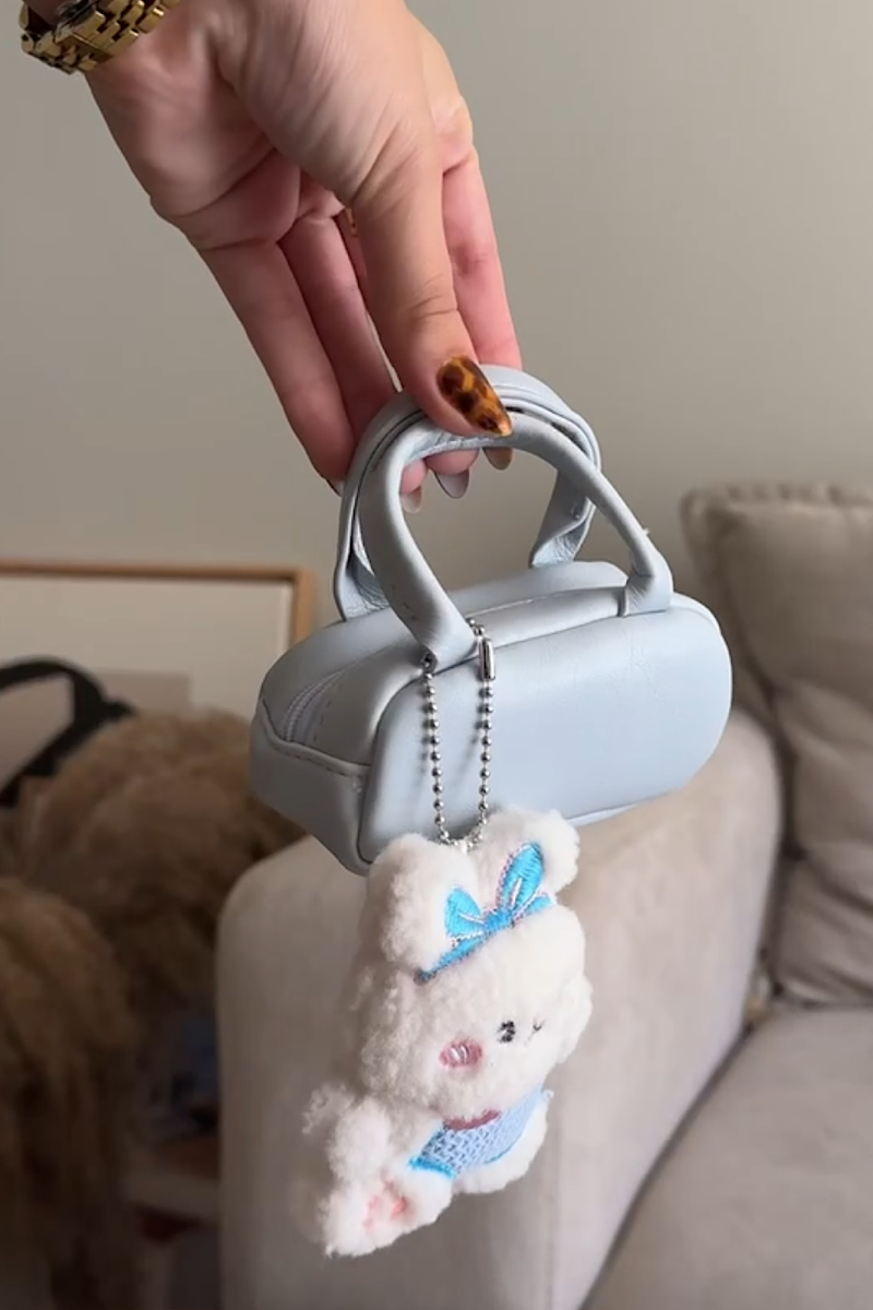 Plushie wallet charm baby blue