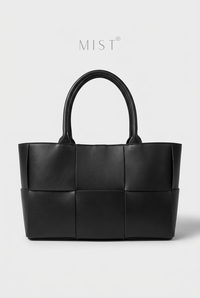 Gaia Woven + Purse - Black
