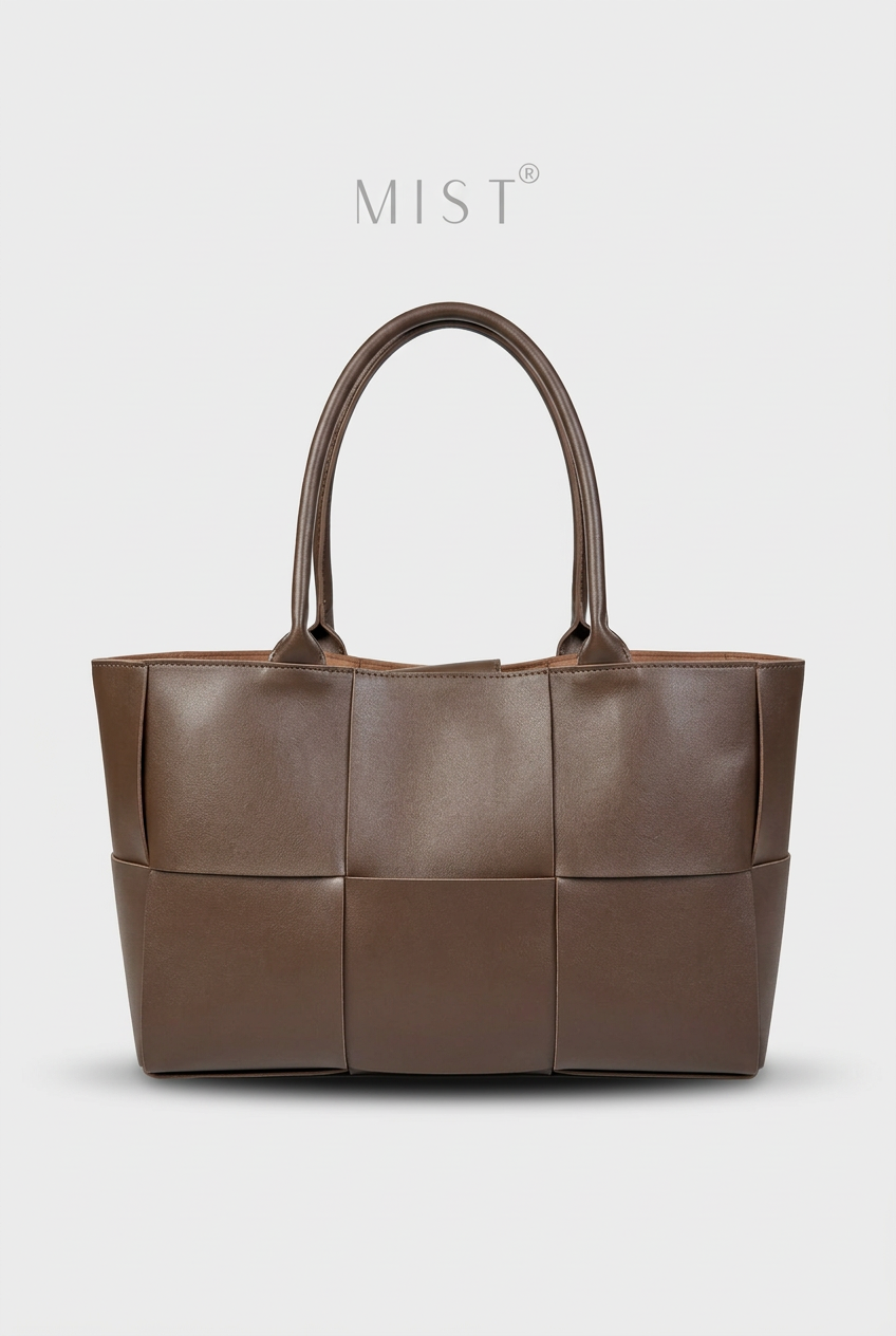 Gaia Woven + Purse - Brown