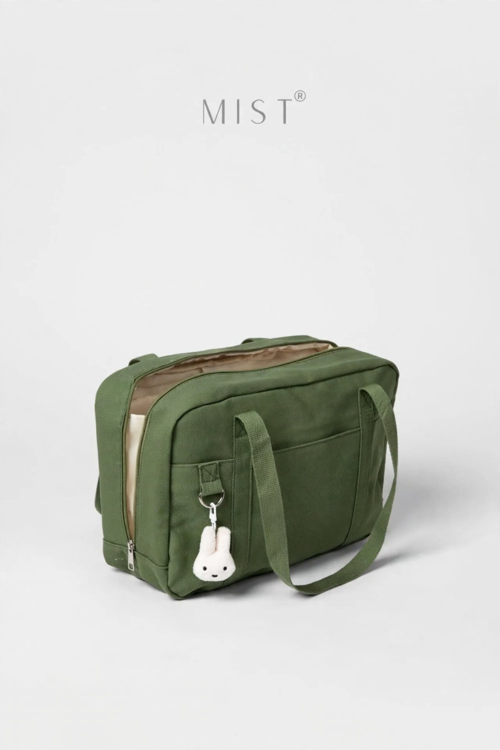 Kaia Large Organized Tote + Charm – Olive