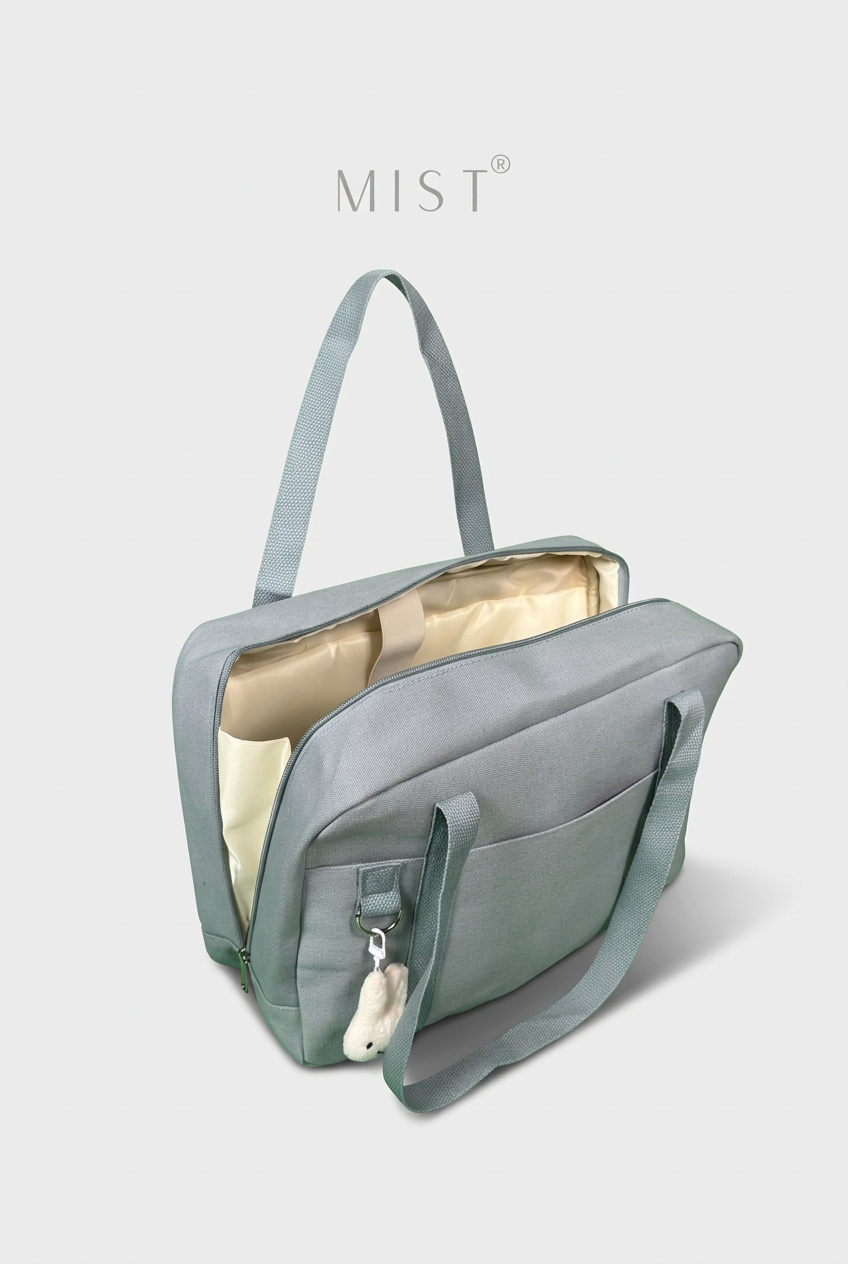 Kaia Large Organized Tote + Charm – Blue