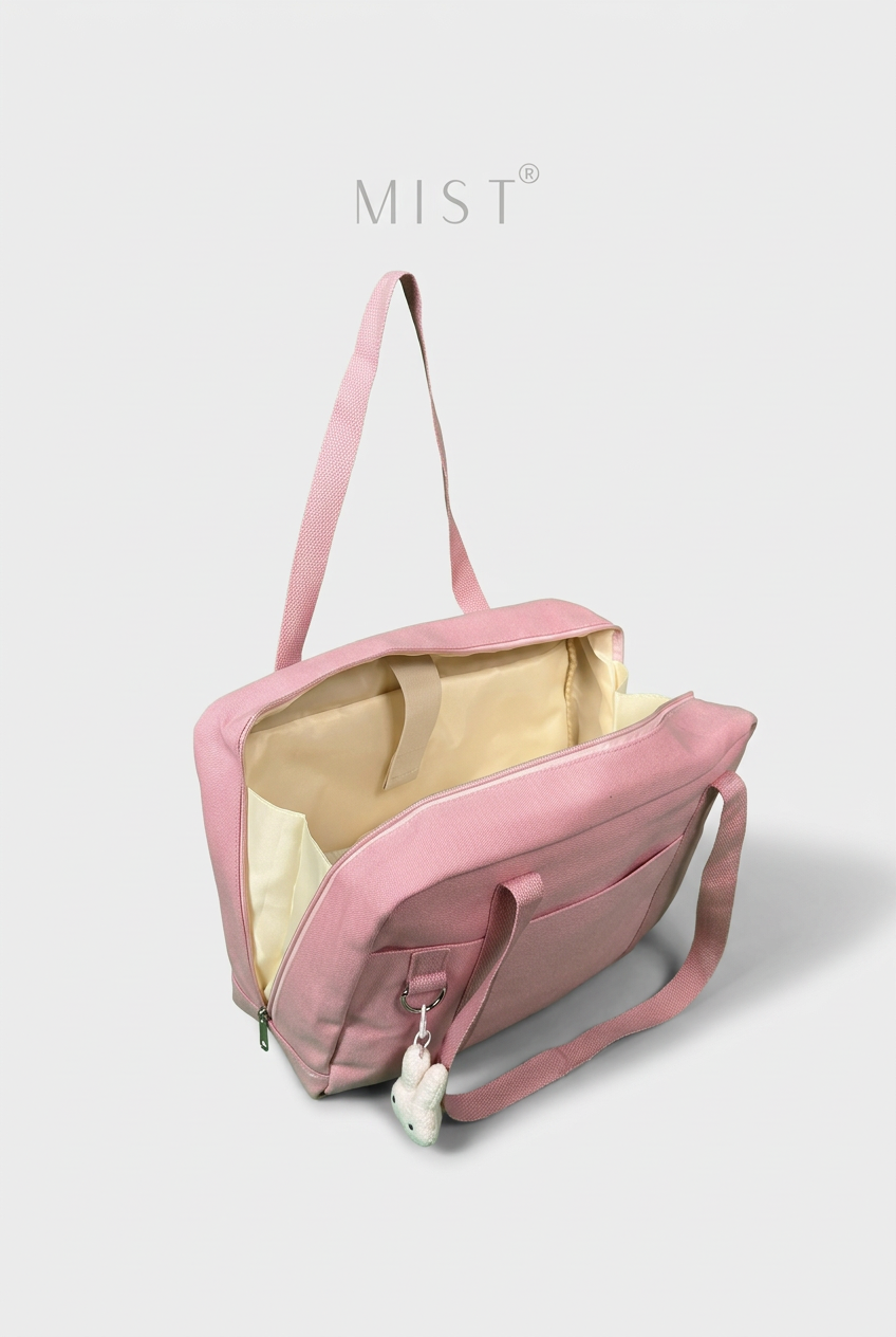 Kaia Large Organized Tote + Charm – Pink