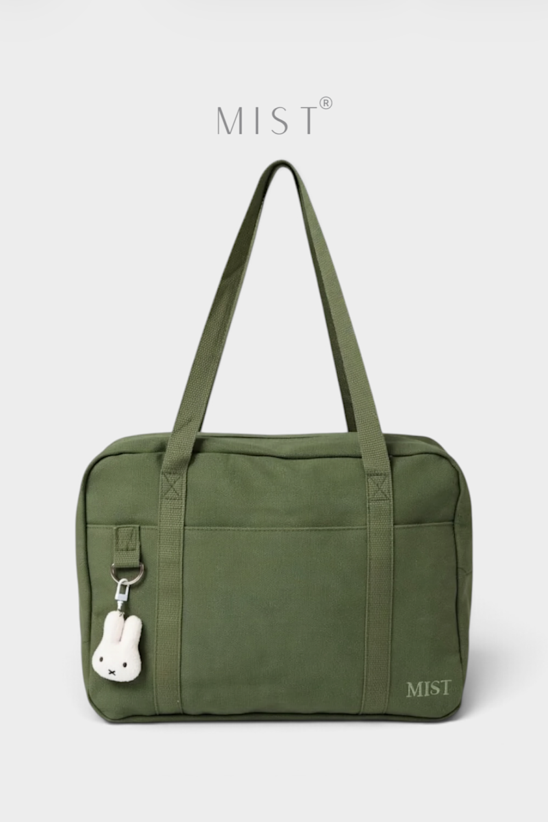 Kaia Large Organized Tote + Charm – Olive