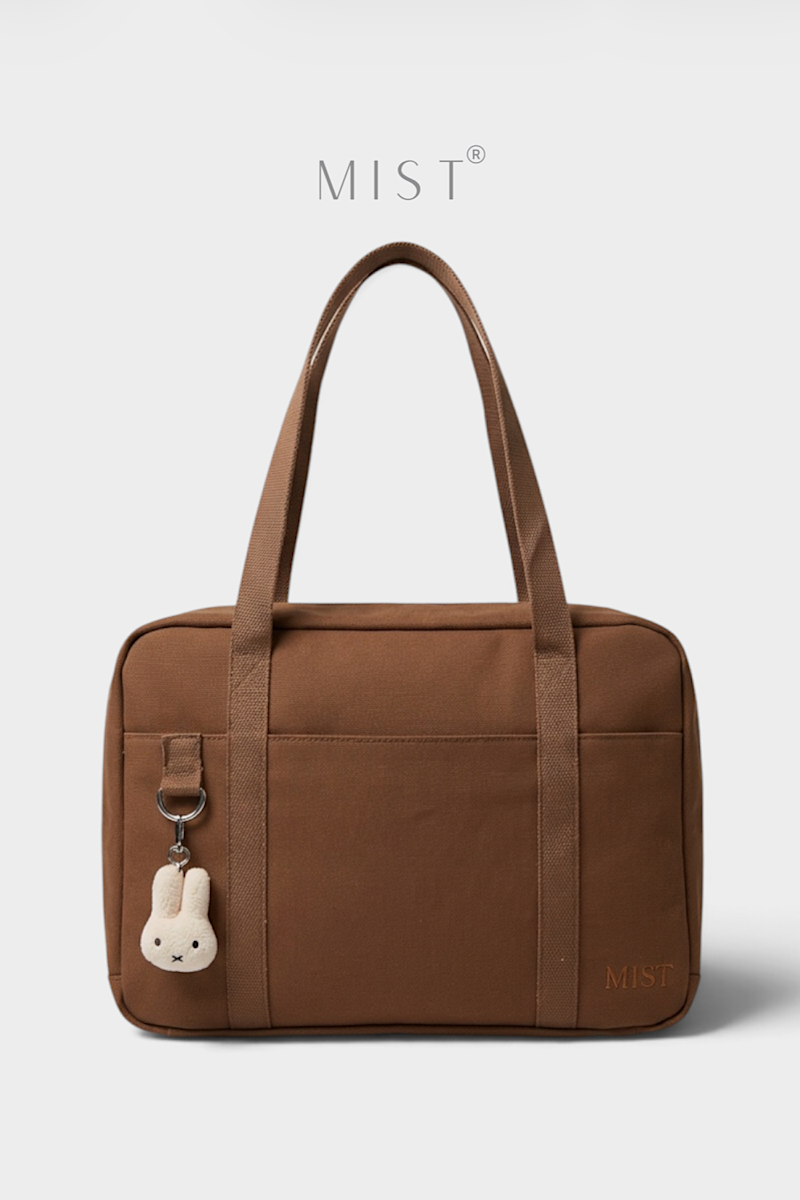 Kaia Large Organized Tote + Charm – Brown