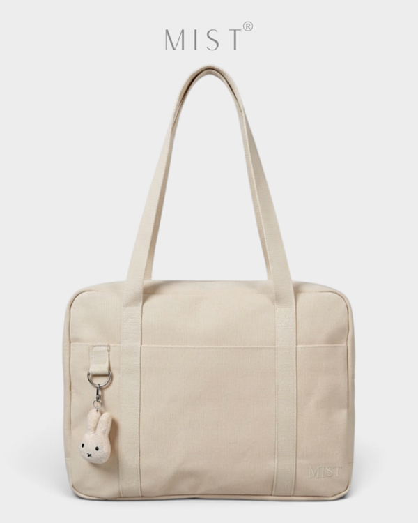 Kaia Large Organized Tote + Charm - Beige