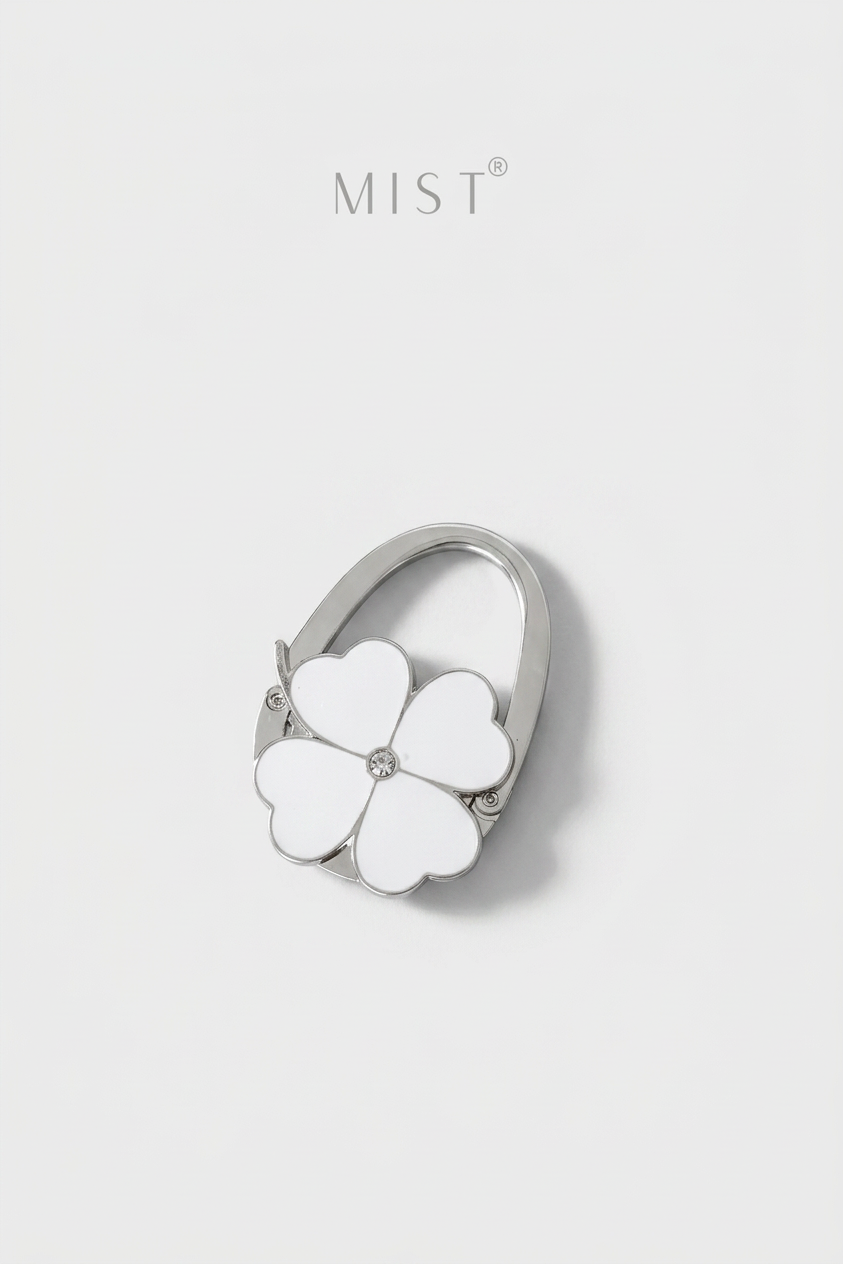 Clover Bag Hanger - White