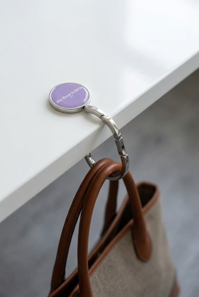 The Floor Is Lava Bag Hanger - Lilac