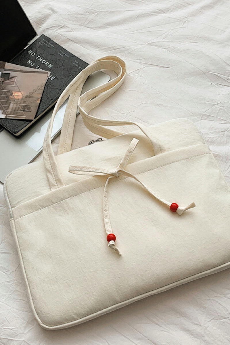 Hush Laptop Bag – Cream